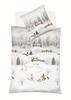 Bettwäsche Feinbiber allover BW mit RV Winterlandschaft Aspen