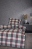 Bettwäsche Flanell BW mit RV Karo 393