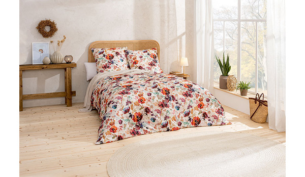 Bettwäsche SANNA 6994 Interlock-Jersey floral allover BW mit RV - Sanna