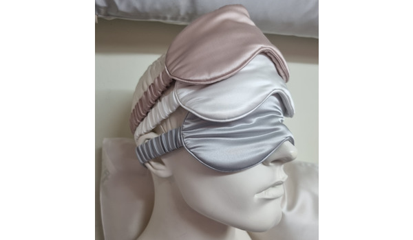 Seide - Schlafmaske und Kissenbezug