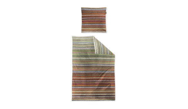 Bettwäsche Flausch-Cotton allover BW mit RV - Multistreifen Zobel 8732