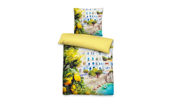 Bettwäsche Satin Wende mit RV Amalfi