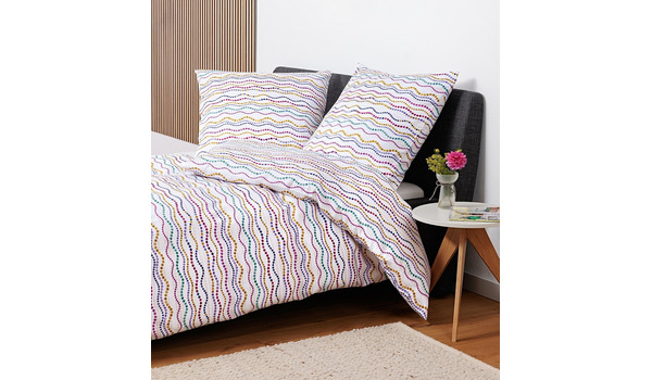 Bettwäsche Satin allover BW mit RV Palermo