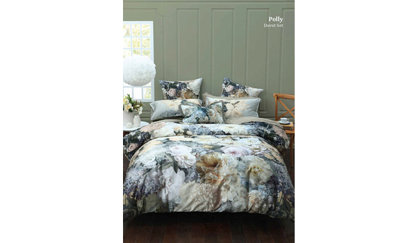 Bettwäsche BLUMEN 331553 Satin Wende BW mit RV Polly