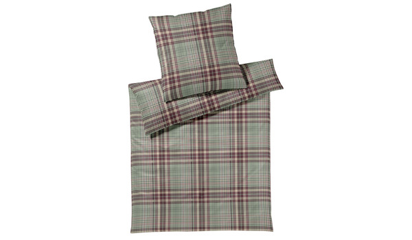 Bettwäsche Flanell allover BW Karo 26009 mit RV